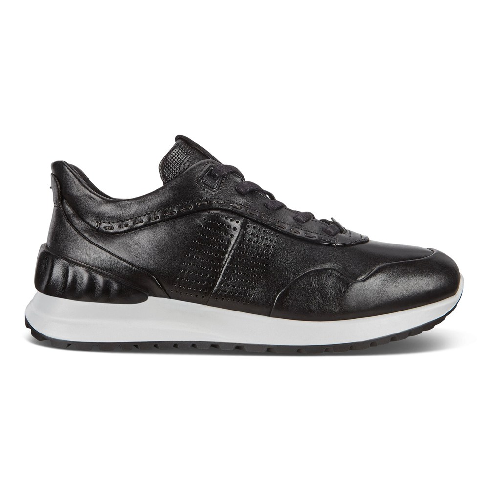 ECCO Mens Sneakers Black - Astir Embossed - NXK-572930